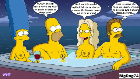 Pic1005341 Homer Simpson Marge Simpson Ned Flanders The Simpsons Sara Sloane Adult