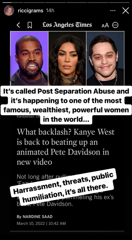 Christina Ricci Says Kanye West S Behavior Towards Kim Kardashian Is Post Separation Celebritytalker