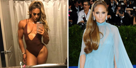 See Jennifer Lopez S Doppelganger A Bodybuilder From Houston
