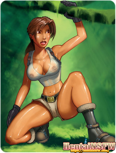 Nsfw Ecchi Oppai Hentai Gaming Porn Art Of Tomb Raider Lara Croft Showing Off Big Tits In Game Hentai