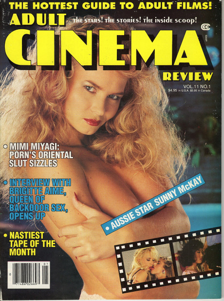 Amazon Adult Cinema Review January 1993 V11n1 Sunny Mckay Brigette Aime Blue Angel Mimi Miyagi Books