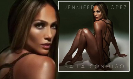 Jennifer Lopez Is Nearly Nude As She Poses In Tiny Bodysuit To Promote Her New Single Baila Conmigo Daily Mail Online
