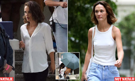 Natalie Portman S Body Double Revealed As She Films A Kissing Scene Daily Mail Online