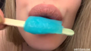 Karuna Satori ASMR Popsicle eating Kisses Patreon film
