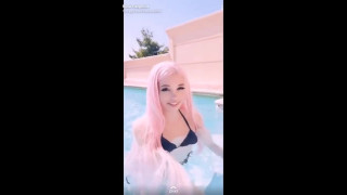 Belle Delphine fine Holiday Fun in the Pool video
