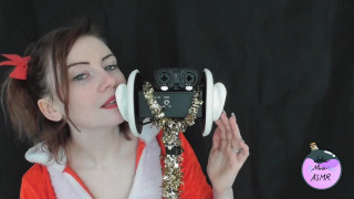 Jodie Marie ASMR Mrs Claus Ear licking &amp; Kisses video
