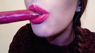 Flirty ASMR sucking &amp; Dribbling On My Lollipop tape
