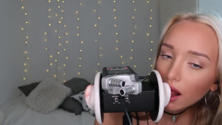 GwenGwiz ASMR Ear Licking and blowing
